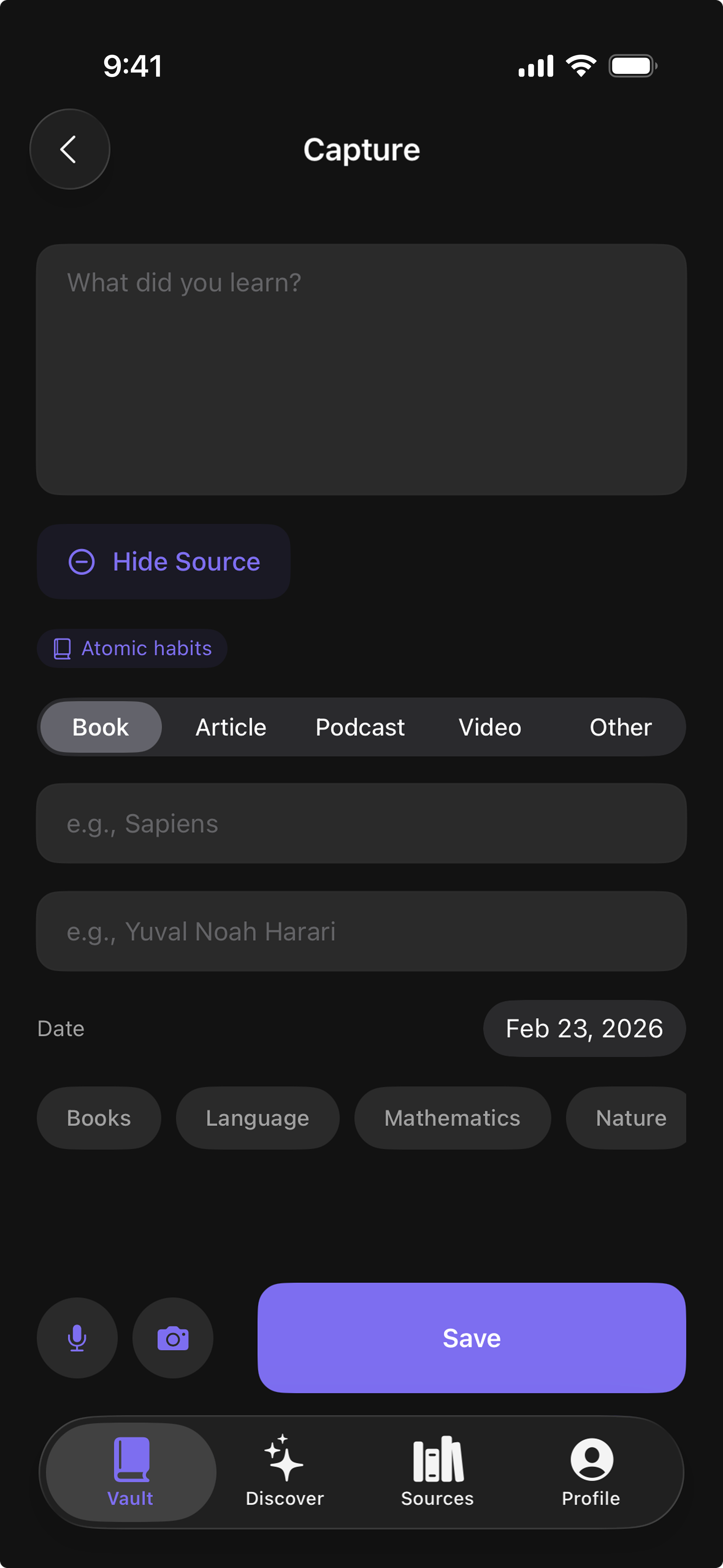 Knodo — Quick Capture